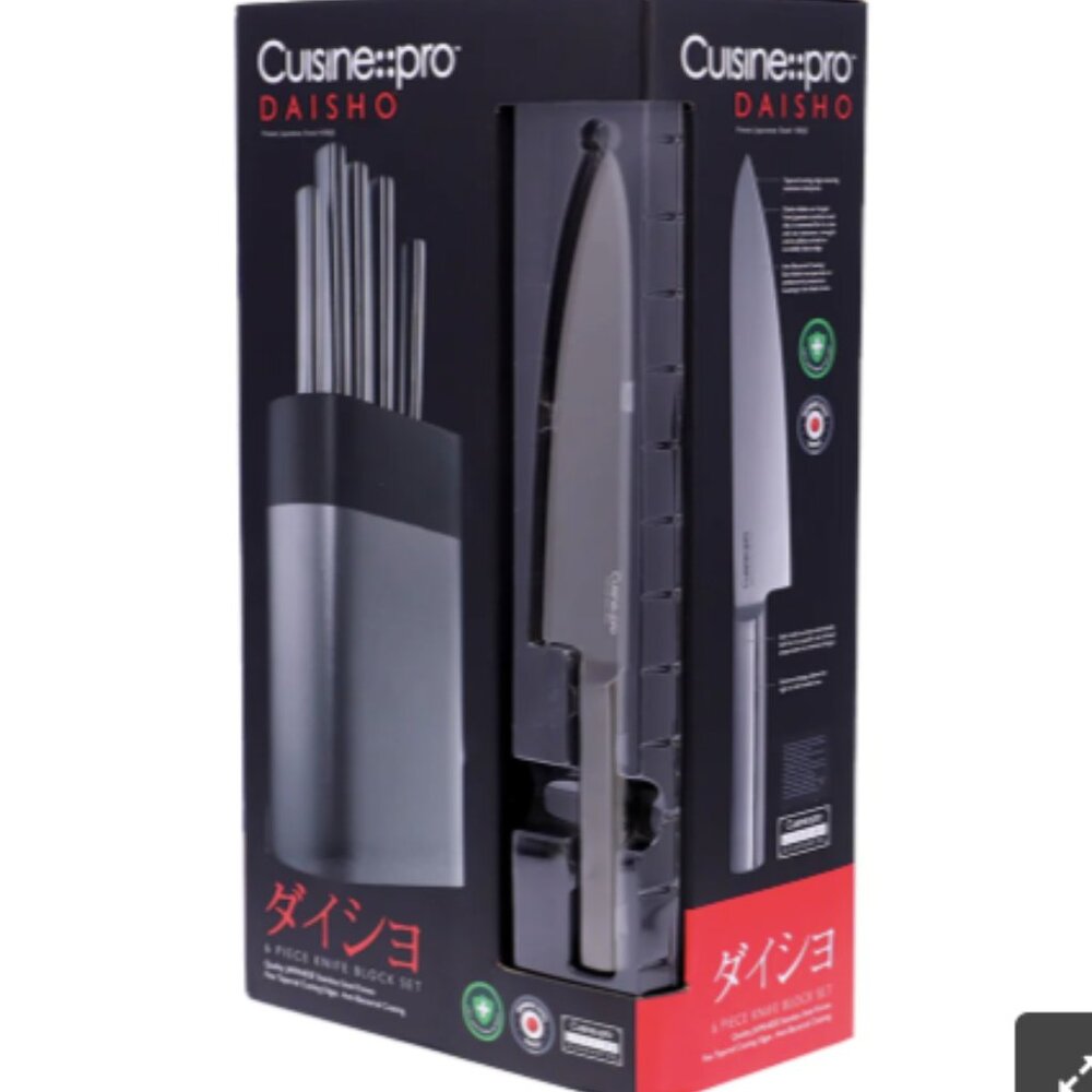 NIB -- Cuisine::pro Daisho Nara 6-Piece Knife Block – Graphite